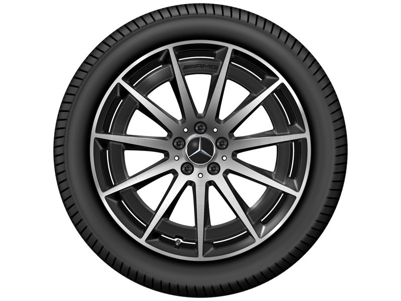 AMG multi-spoke wheel, 50.8 cm (20-inch), high-sheen, EQC, 235/50 R20/, black, A29340108007X23