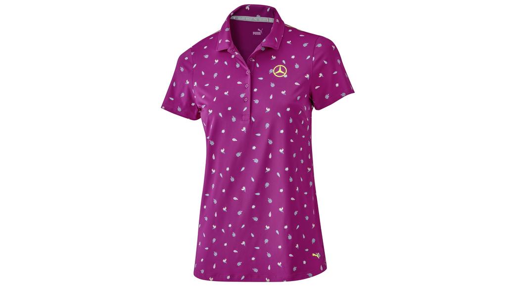 Golf-Poloshirt Damen, fuchsia, B66455043