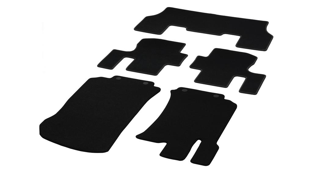 Tappetini in velluto CLASSIC, set da 5 pezzi, Classe R, nero, A25168061489F87