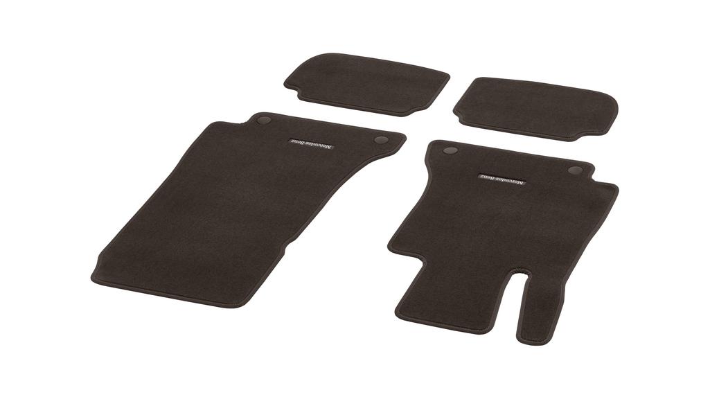 CLASSIC velour mats, set, 4-piece, E-Class, espresso brown, A23868037028T85