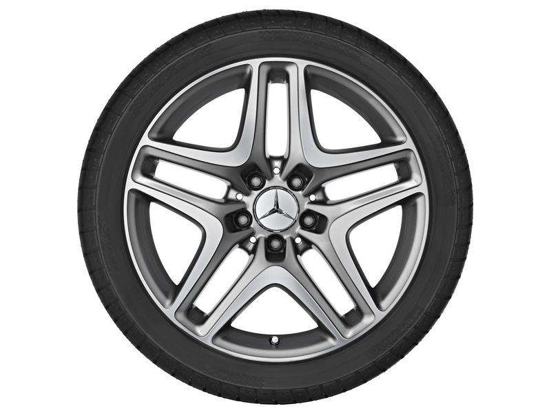 5-Doppelspeichen-Rad Palladiumsilber Glanzgedreht, Continental, ContiSportContact 5 MO, 225/40 R18 92Y XL, Sommer, Q44024111103A