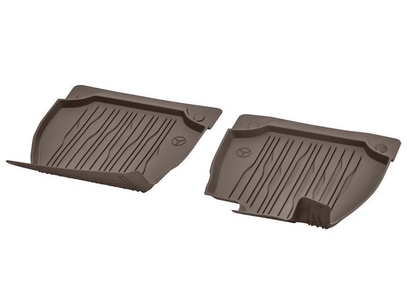 Dynamic Lines all-weather mats, driver/passenger mat, 2-piece, EQS, balao brown, A29768048068W57