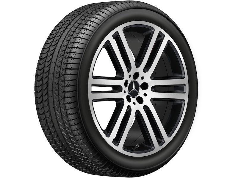 Mercedes-Benz Original Winter-Komplettrad 6-Doppelspeichen schwarz matt glanzgedreht , Pirelli, Scorpion Winter MO, 315/40 R21 111 V None, Winter, Q440141717040
