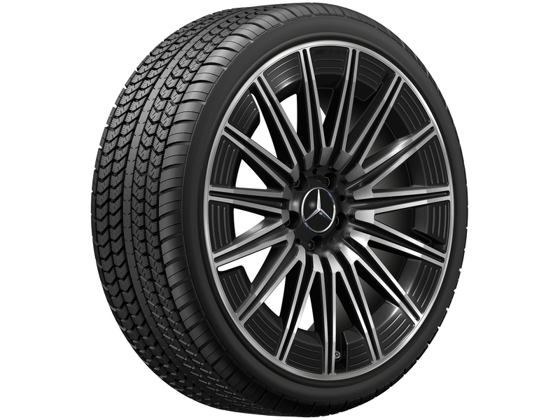 AMG Vielspeichen-Rad, 50,8 cm (20 Zoll), glanzgedreht, CLE, 245/35 R20/, schwarz, A23640123007X23