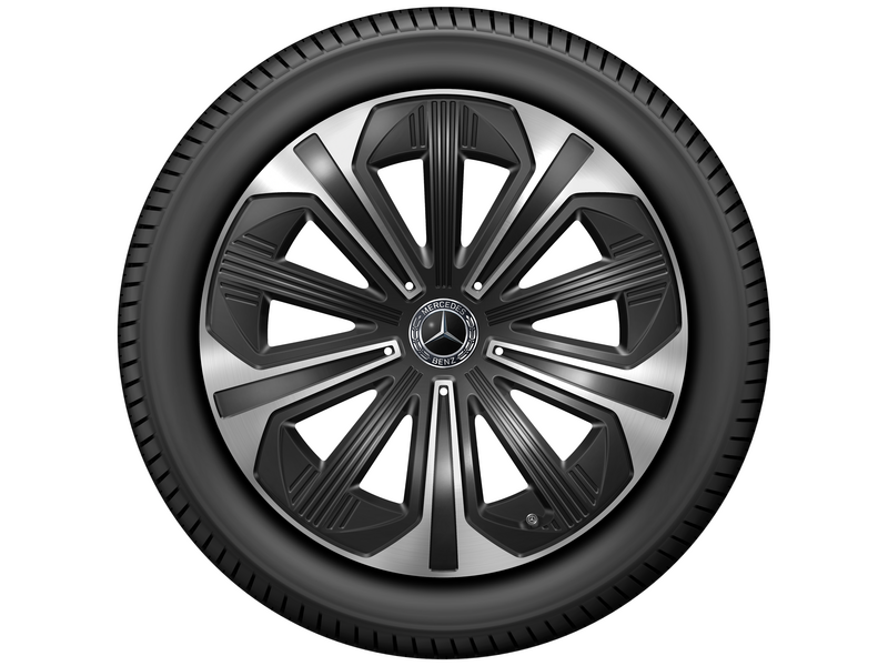 5-Speichen-Rad, Aero, 48,3 cm (19 Zoll), glanzgedreht, 245/45 R19/, schwarz, A21440136007X23