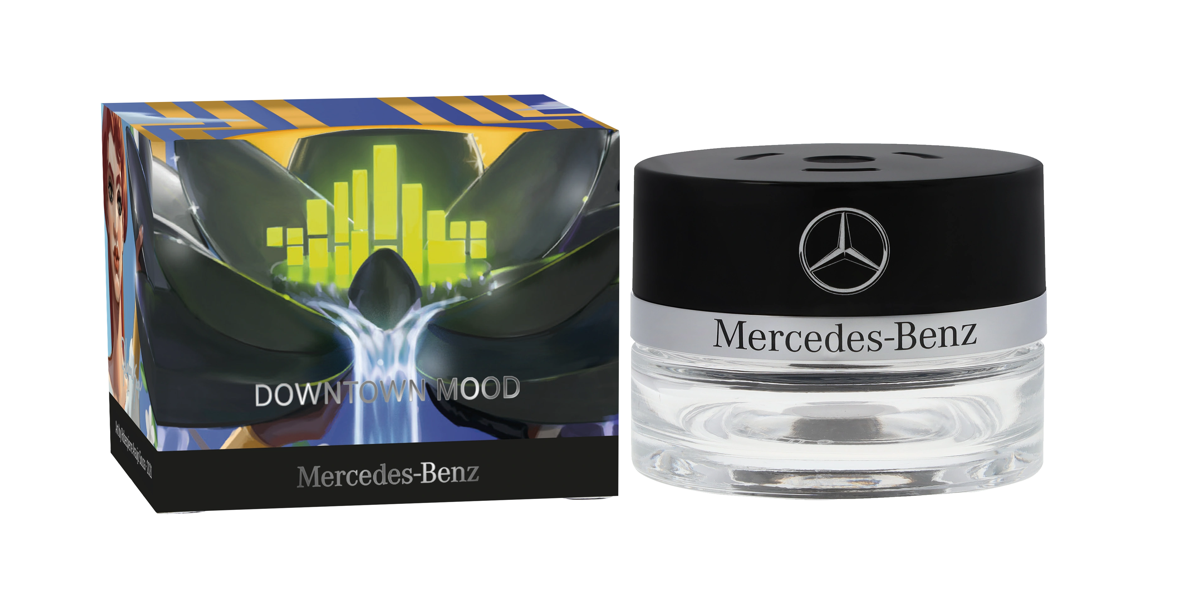 Flakon, DOWNTOWN MOOD, transparent / schwarz, Glas, 15 ml, A0008995500 Flakon, DOWNTOWN MOOD, transparent / schwarz, Glas, 15 ml, A0008995500