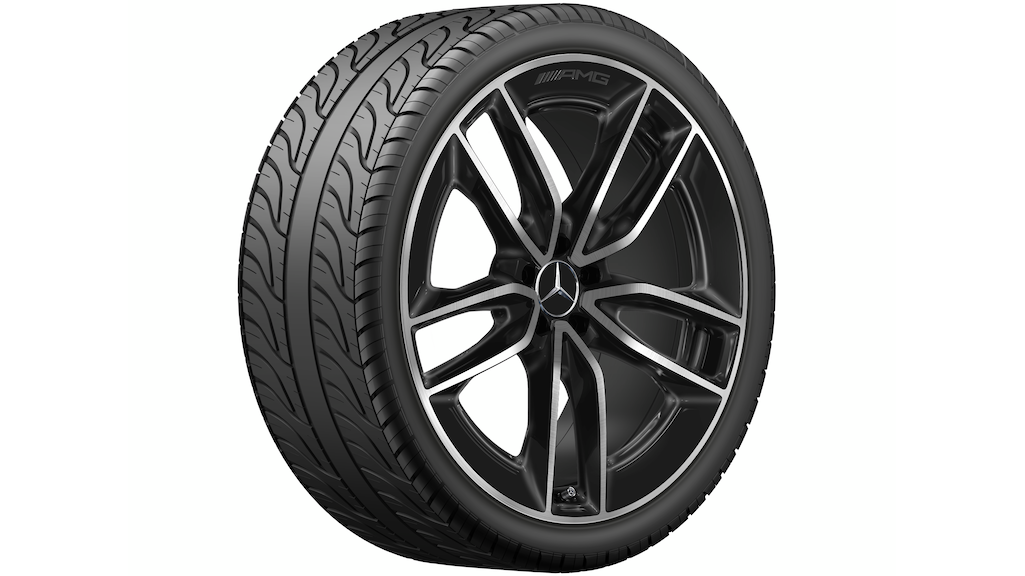 Mercedes-Benz Original Winter-Komplettrad AMG 5-Doppelspeichen schwarz glanzgedreht , Pirelli, Scorpion Winter MO1, 325/35 R22 114 V XL, Winter, Q440141717120