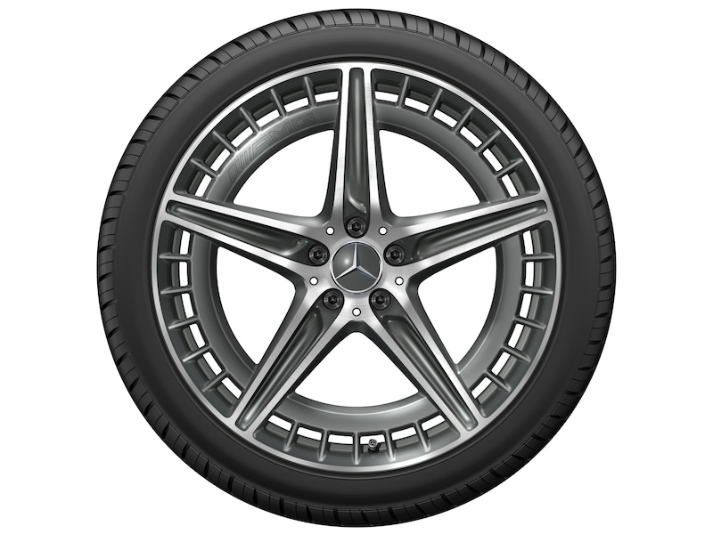 AMG 5-twin-spoke wheel tantalum gray glossy turned, Continental, WinterContact TS 860 MO1, 275/40 R21 107V XL, Winter, Q440141112570