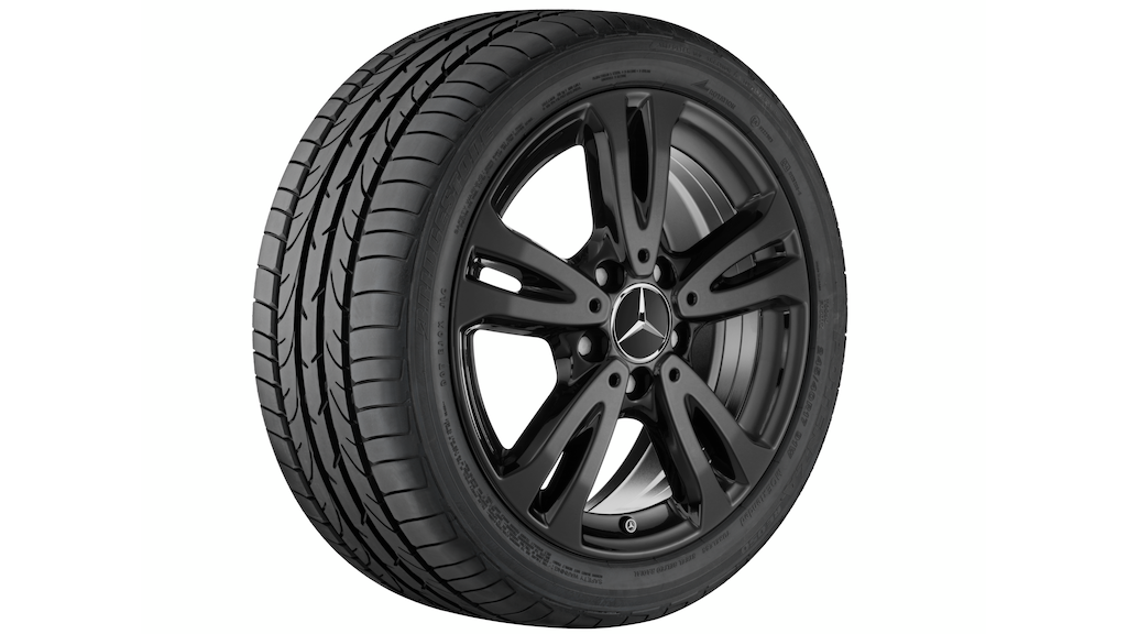 Mercedes-Benz Original Sommer-Komplettrad 5-Doppelspeichen schwarz , Continental, ContiEcoContact 5 MO, 205/55 R16 91 V None, Sommer, Q44023111009A Mercedes-Benz Original Sommer-Komplettrad 5-Doppelspeichen schwarz , Continental, ContiEcoContact 5 MO, 205/55 R16 91 V None, Sommer, Q44023111009A