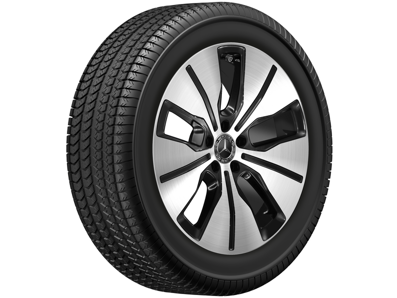 5-spoke wheel black polished, Bridgestone, Blizzak LM005 MO, 235/55 R19 105H XL, Winter, Q440301910260