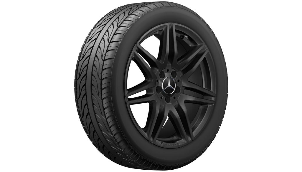 AMG 7-dubbelspaaks velg, 48,3 cm (19 inch), V-Klasse/EQV, 245/45 R19/, zwart, A44740151007X43 AMG 7-dubbelspaaks velg, 48,3 cm (19 inch), V-Klasse/EQV, 245/45 R19/, zwart, A44740151007X43