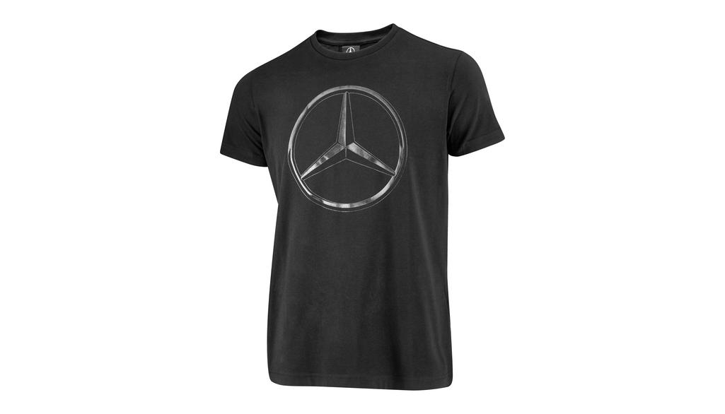 Men's T-shirt, black, B66959215