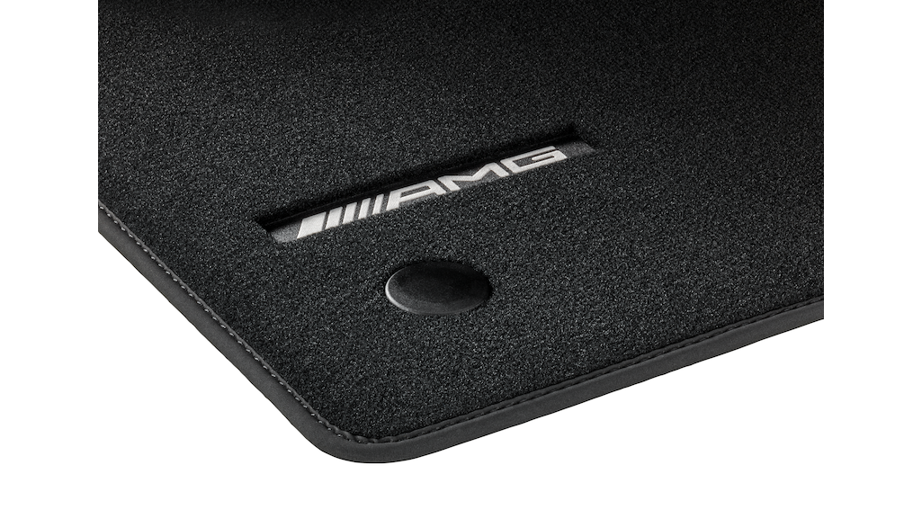 AMG velor mats, set, 4-piece, with AMG woven logo, black, A46568063019J74 AMG velor mats, set, 4-piece, with AMG woven logo, black, A46568063019J74