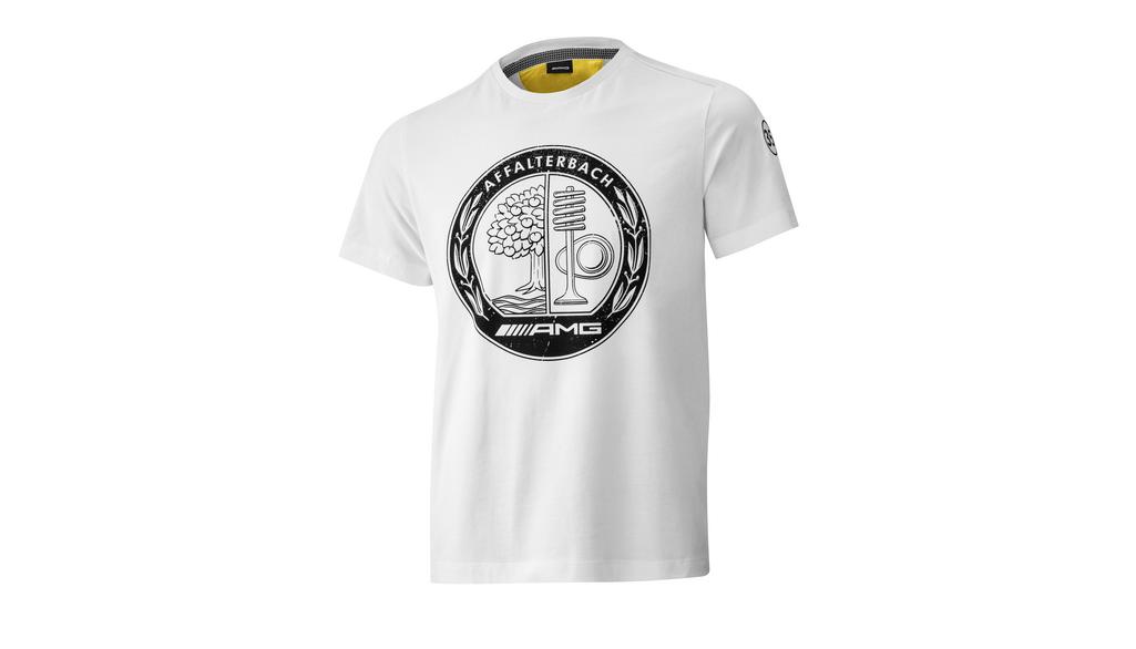 Maglietta AMG da uomo, bianco / giallo, B66959349 Maglietta AMG da uomo, bianco / giallo, B66959349