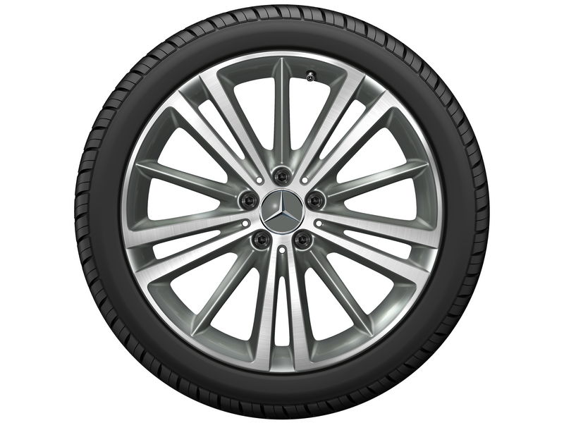 5-twin-spoke wheel, with additional spokes, 48.3 cm (19-inch), high-sheen, CLS, 245/40 R19/, gray Himalaya, A25740103007X21