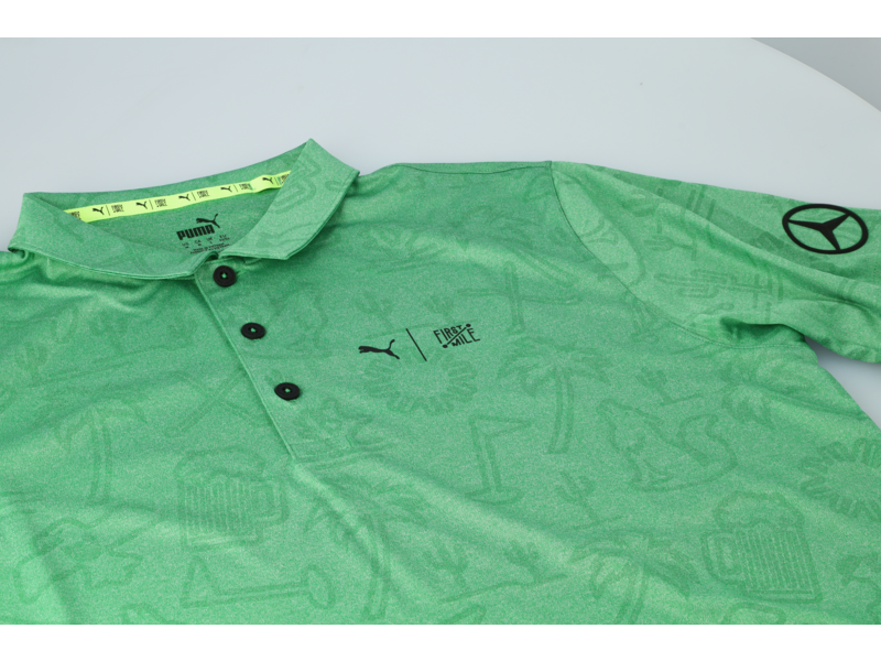 Golf-Poloshirt Herren, grün, B66450550