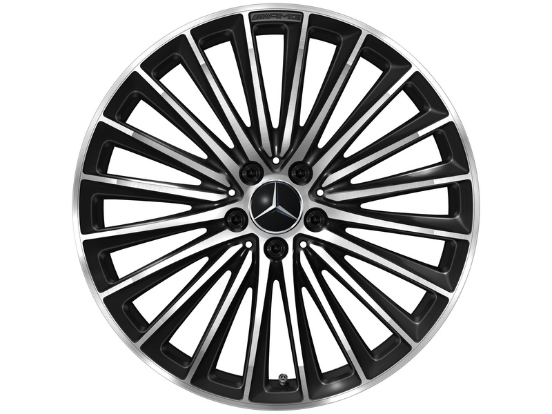 AMG Vielspeichen-Rad, 50,8 cm (20 Zoll), glanzgedreht, GLC, 255/45 R20/, schwarz, A25440108007X23