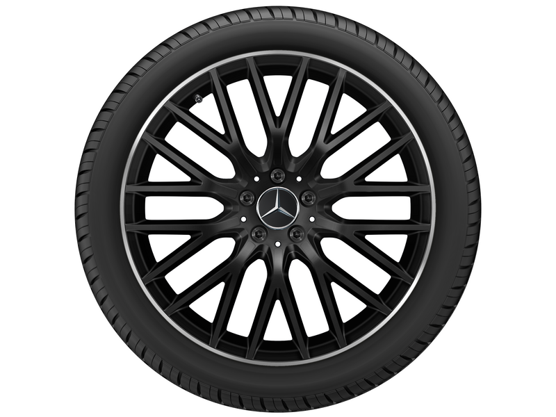 Y-spoke wheel black matt rim flange polished, Bridgestone, Blizzak LM001 MO-S, 255/40 R20 101V XL, Winter, Q440141911270