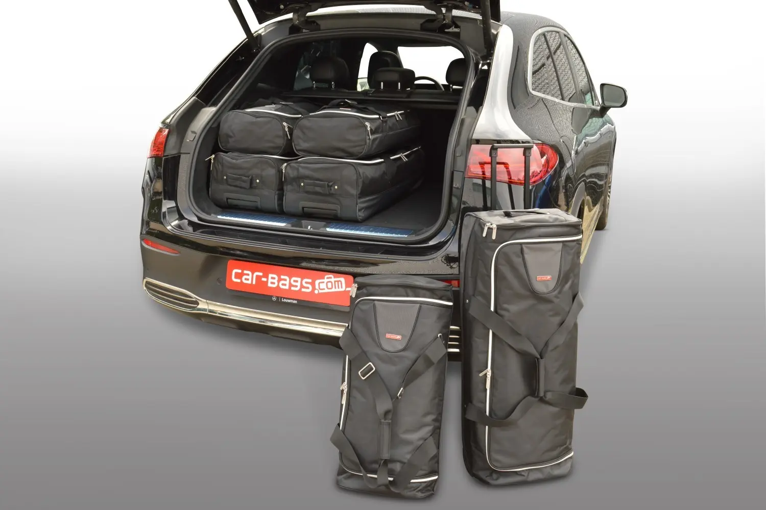 Travel bag set suitable for Mercedes-Benz EQE SUV (X294) 2022-today - Black, CB-M27001S