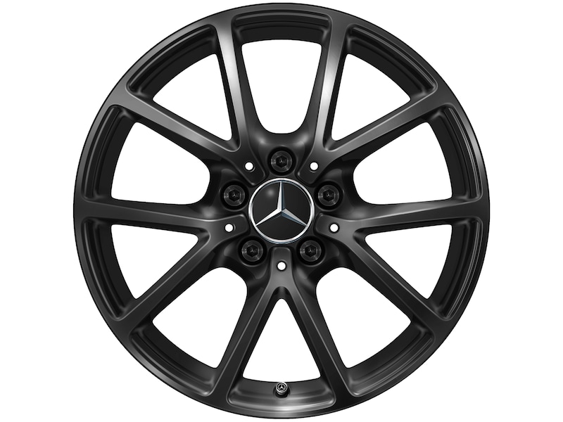 Mercedes-Benz Original Winter-Komplettrad 10-Speichen schwarz , Goodyear, UltraGrip Performance 3 MO, 205/55 R17 95 H XL, Winter, Q440141411080