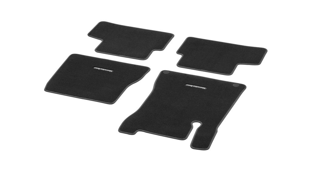 CLASSIC velour mats, set, 4-piece, driving school vehicle, A-Class, black, A17768059059A84