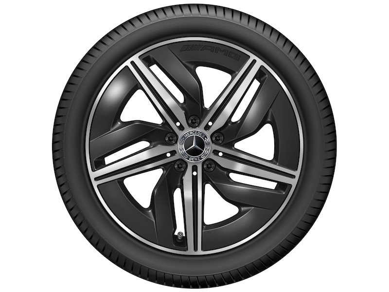 Mercedes-Benz Genuine complete winter wheel AMG 5-spoke black high-sheen , Bridgestone, Blizzak LM005 MO, 255/40 R18 99 H XL, Winter, Q440141911800