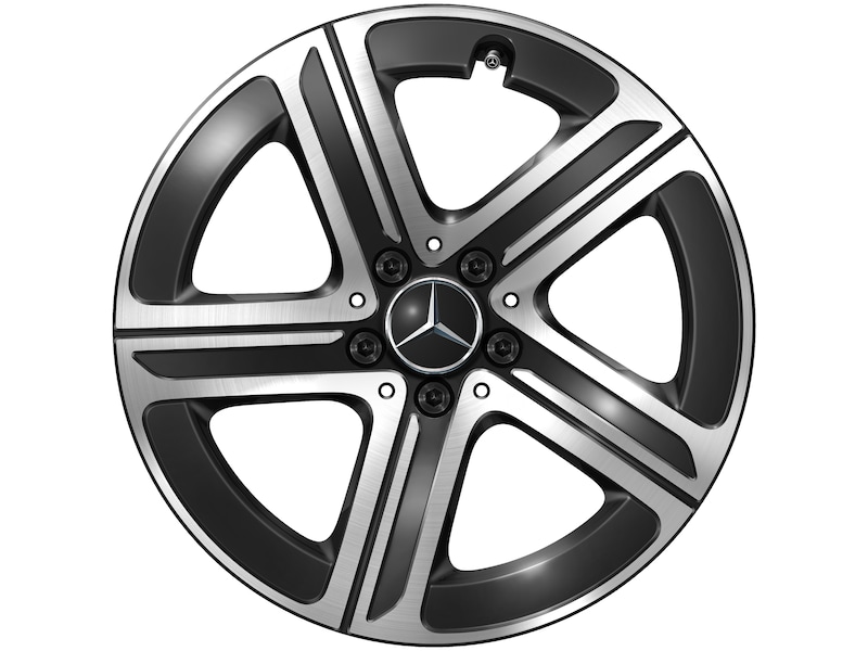 5-Speichen-Rad Schwarz Glanzgedreht, Hankook, Ventus S1 Evo3 MO, 225/55 R18 102Y XL, Sommer, Q440243110130