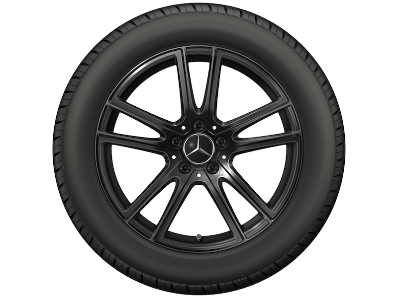 5-twin-spoke wheel black, Michelin, Pilot Alpin 5 MO, 235/60 R18 103H, winter, Q440301510800
