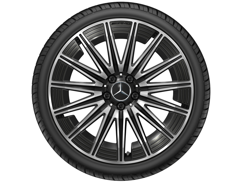 AMG Vielspeichen-Rad, 50,8 cm (20 Zoll), glanzgedreht, CLE, 275/30 R20/, schwarz, A23640124007X23