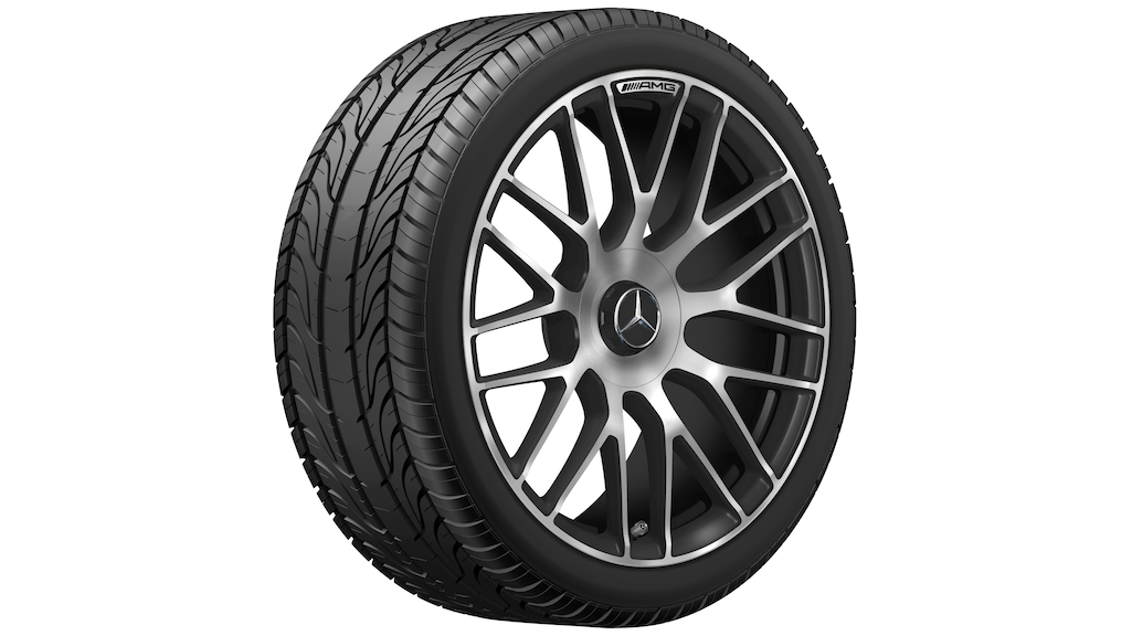 AMG-gesmede velg in kruisspaakdesign, 48,3 cm (19 inch), hoogglans, C-Klasse, 255/35 R19/, matzwart, A20540159007X36