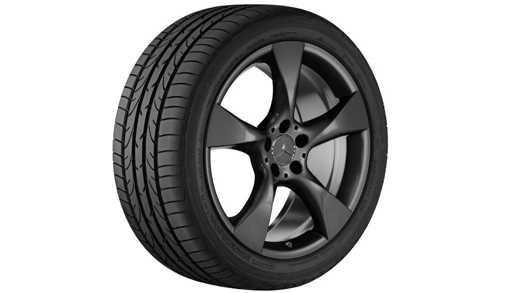 5-spoke wheel, 48.3 cm (19 inch), CLS, 255/35 R19/, gray Himalaya, A21840104027756 5-spoke wheel, 48.3 cm (19 inch), CLS, 255/35 R19/, gray Himalaya, A21840104027756