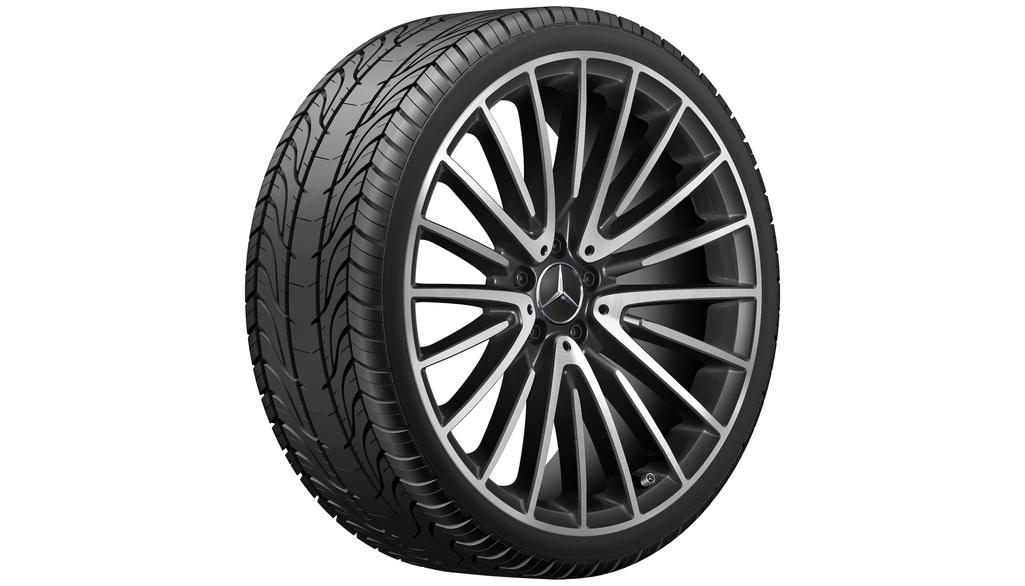 AMG Vielspeichen-Rad, 53,3 cm (21 Zoll), S-Klasse, 255/35 R21/, schwarz, A22340117007X23