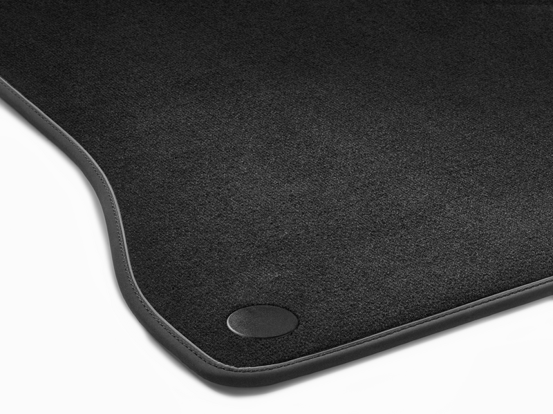 Velour mats set, 4-piece, Exclusive package P34, S-Class, black, silver-grey, A22368002067R51