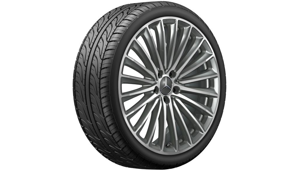 AMG Vielspeichen-Rad, 50,8 cm (20 Zoll), glanzgedreht, CLS, 275/30 R20/, titangrau, A25740139007X21