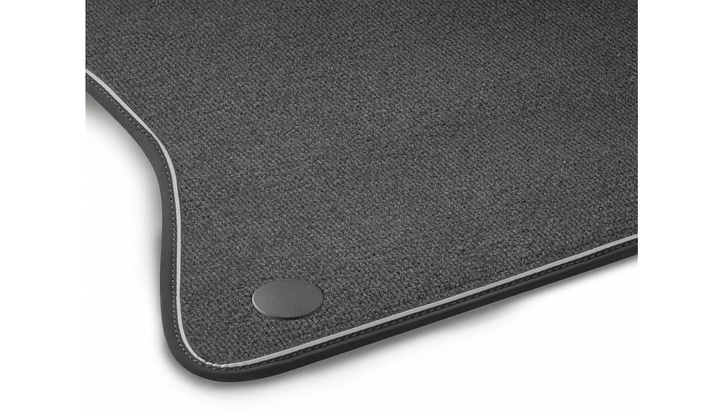 Velour mats set, 4-piece, exclusive package P34, S-Class, magma gray, macchiato beige, A22368002068U21