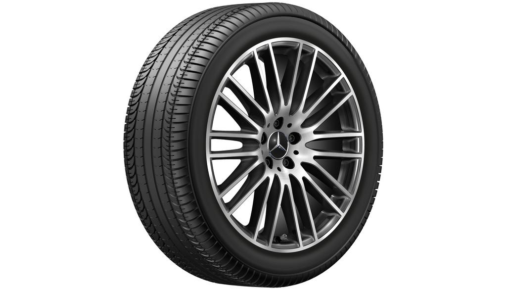 Multi-spoke wheel, 50.8 cm (20-inch), high-sheen, GLC, 255/45 R20/, black, A25440148007X23