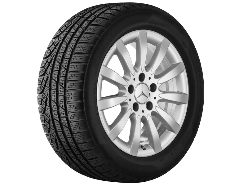 11-Speichen-Rad, 40,6 cm (16 Zoll), E-Klasse, 225/55 R16/, titansilber, B66474356