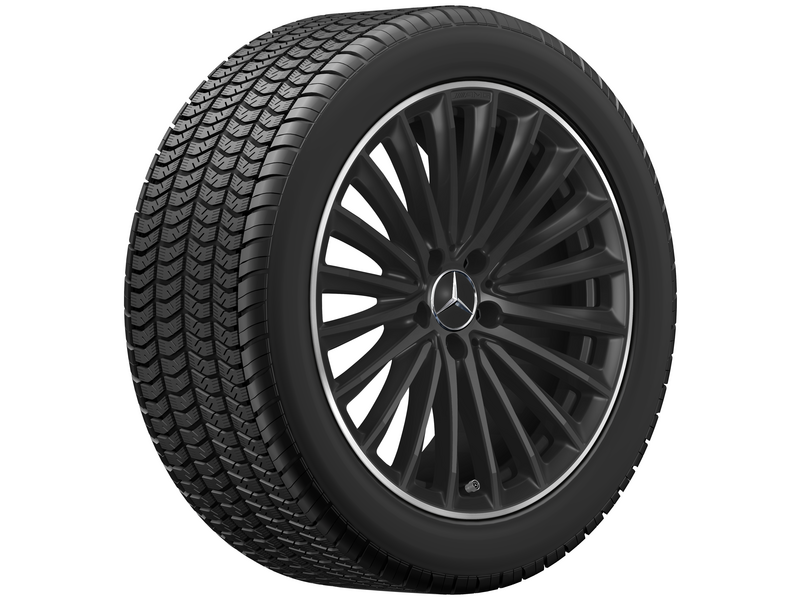 AMG multi-spoke wheel, matt black, rim flange polished, Pirelli, P Zero Winter MO1A, 285/40 R19 107V XL, Winter, Q440141716040