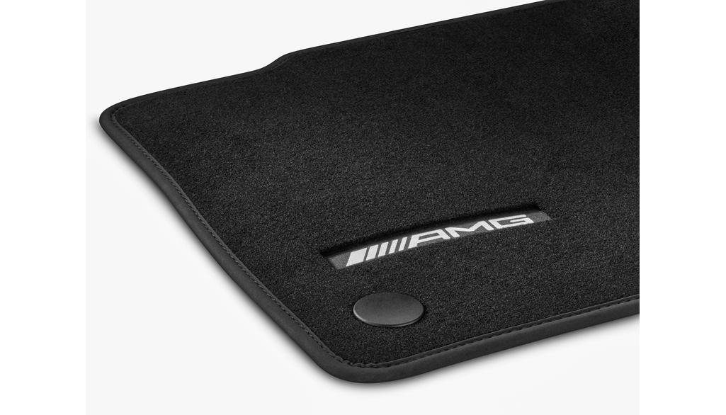 AMG-fluwelen matten, set, 4-delig, CLE, zwart, A23668055019J74