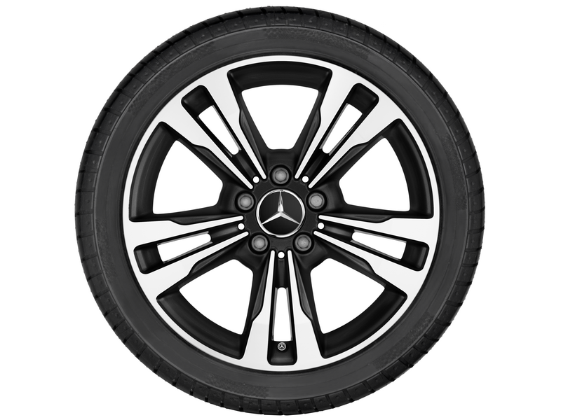 5-twin-spoke wheel, 45.7 cm (18-inch), high-sheen, C-Class, 225/45 R18/, black, A20540128027X23