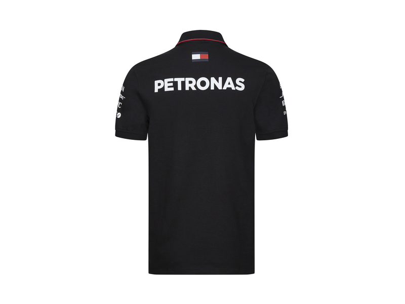 Poloshirt Herren, Team, schwarz, B6799689