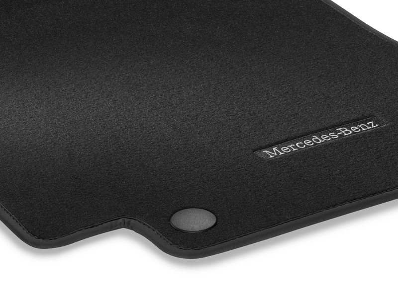 Veloursmatten CLASSIC, Satz, 4-teilig, C-Klasse, schwarz, A20568005049J74