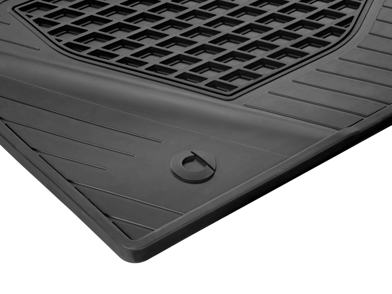 All-weather mats, driver/passenger mat, 2-piece, smart, black, A45368022049G33
