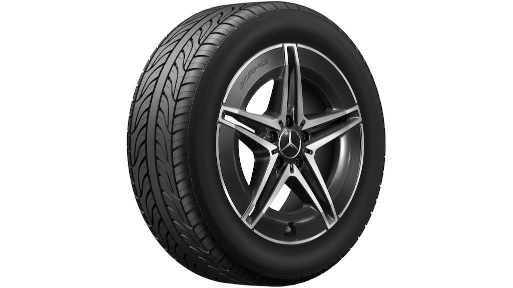 AMG 5-Doppelspeichen-Rad Schwarz Glanzgedreht, Pirelli, Cinturato P7 C2 MO, 245/40 R18 97Y XL, Sommer, Q4402417102800J2022
