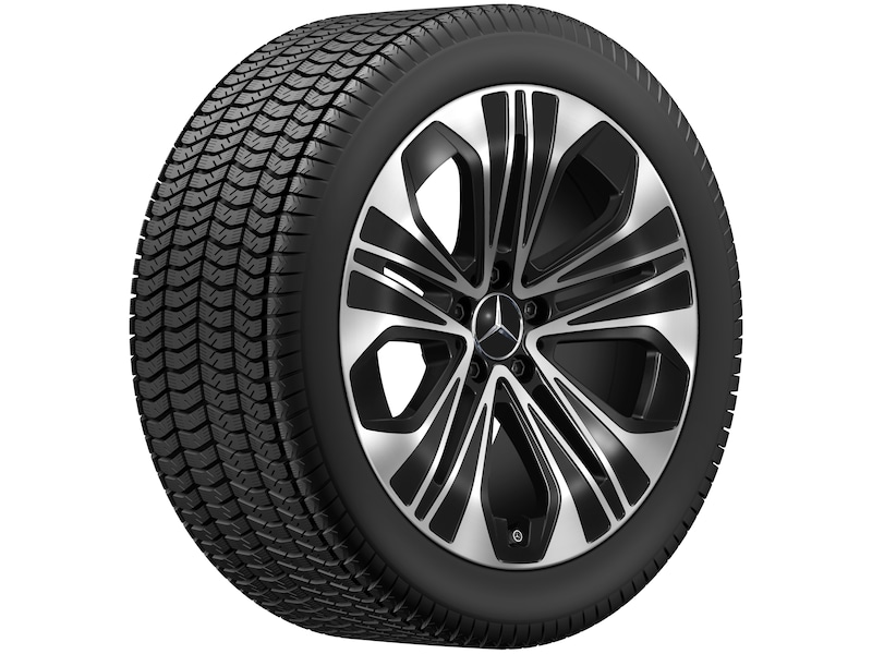 5-Speichen-Rad, Aero, 48,3 cm (19 Zoll), glanzgedreht, 275/40 R19/, schwarz, A21440124007X23