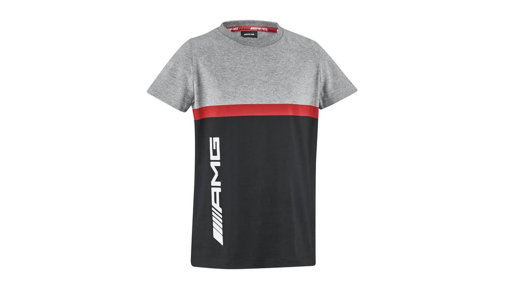 AMG T-Shirt Kinder, grau / schwarz / rot, B66959393