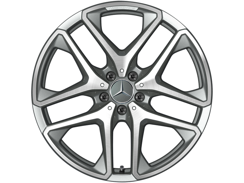 AMG 5-twin-spoke wheel, titanium gray, Michelin, Pilot Alpin 5 SUV MO1, 295/40 R20 110V XL, winter, Q440301510560G2