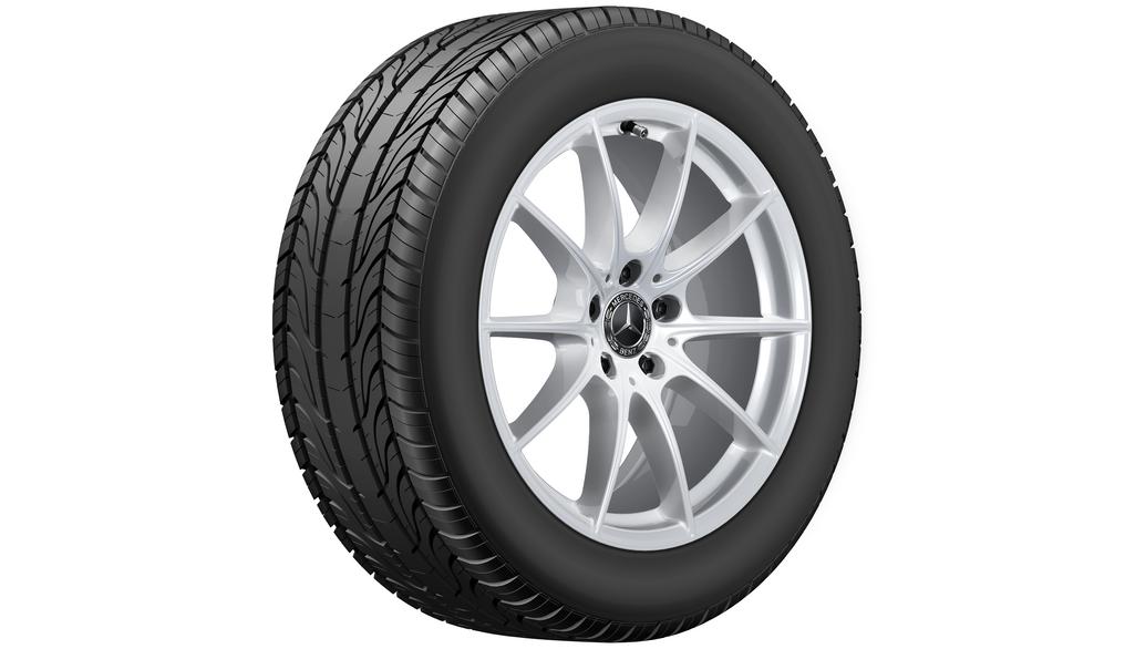 10-Speichen-Rad Vanadiumsilber, Bridgestone, Blizzak LM001 MO, 255/50 R18 106V XL, Winter, Q440141911420G1