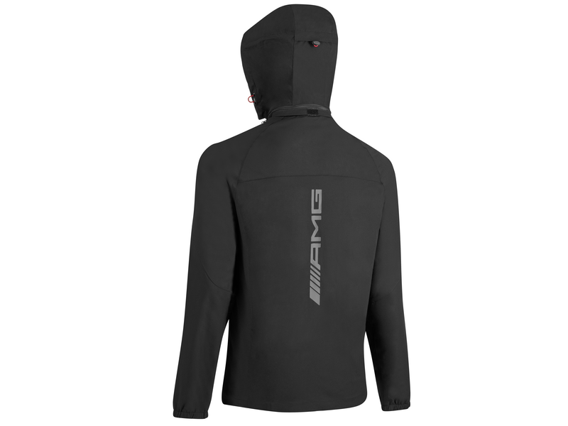 AMG Regenjacke Herren, schwarz / rot, B6695888