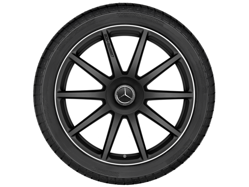 AMG 10-spoke wheel black matt rim flange gloss turned, Pirelli, W SottoZero 3 MO, 285/35 R20 104V XL, winter, Q4401417133800J2020